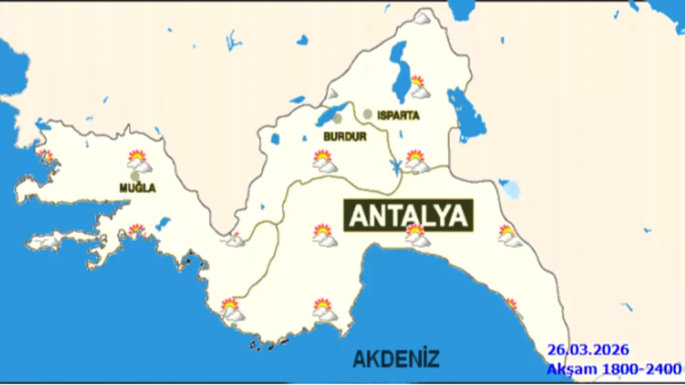 Burdur'da Hava Durumu: Öğle Saatlerinde Sağanak Yağış Bekleniyor