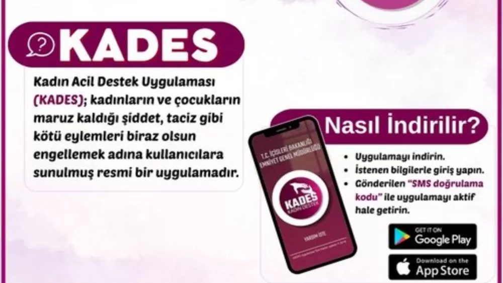 Burdur'da Kadınlara Yönelik KADES Uygulaması Tanıtıldı