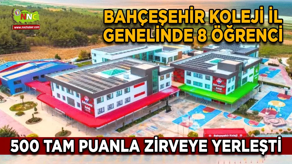 Burdur'da LGS provasına Bahçeşehir damgası 8 öğrenci tam puanla zirvede
