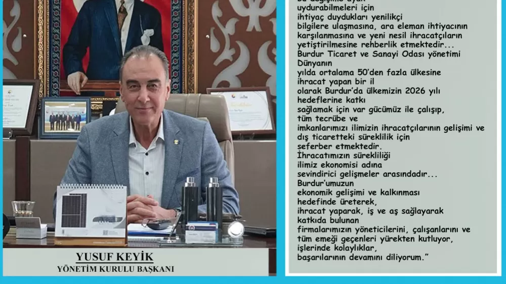 Burdur İhracatında Artış Sürüyor: Yusuf Keyik'ten Açıklama