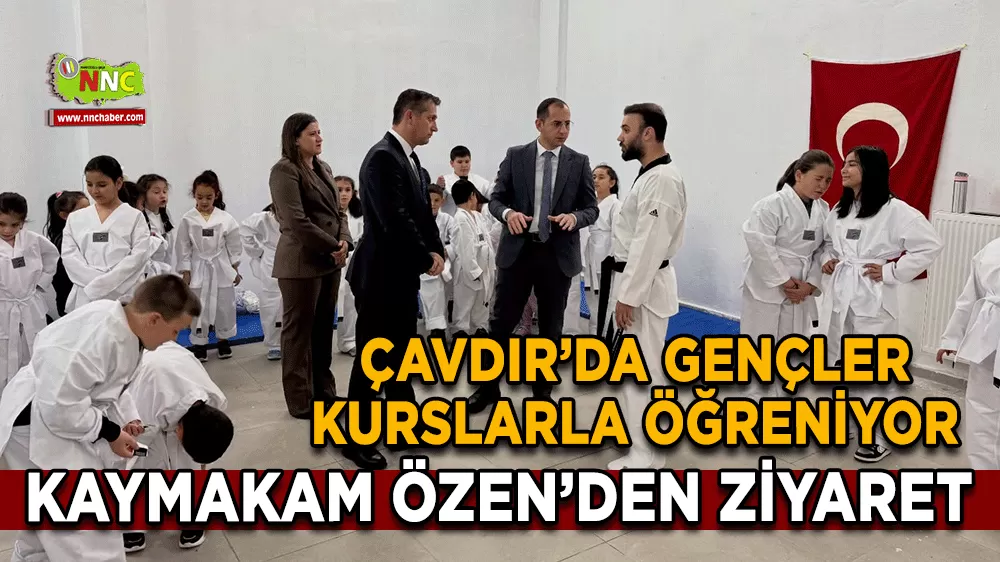 Çavdır’da gençlere yönelik tekvando ve halk oyunları kursları başladı