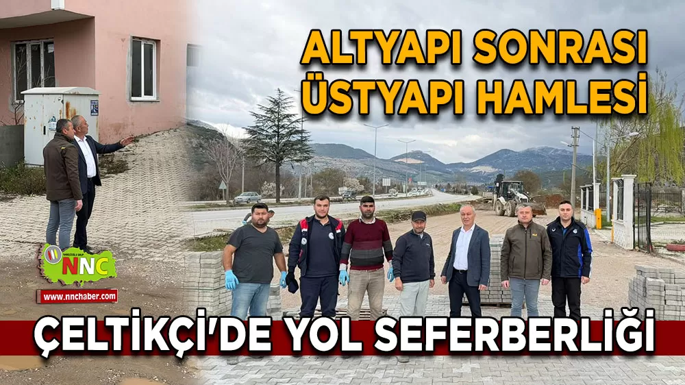 Çeltikçi’de doğal gaz çalışmaları nedeniyle bozulan yollar yenileniyor