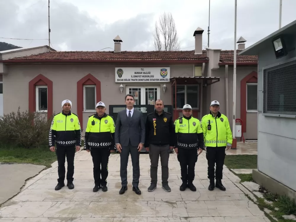 Kaymakam Kuruca'dan bayram mesaisindeki trafik ekiplerine ziyaret