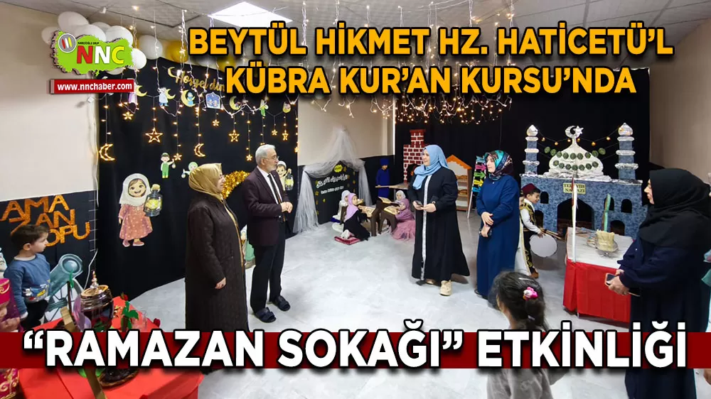 Karatay Müftüsü Halil Taş Minik Öğrencilerin Hazırladığı Ramazan Sokağı’nı Ziyaret Etti