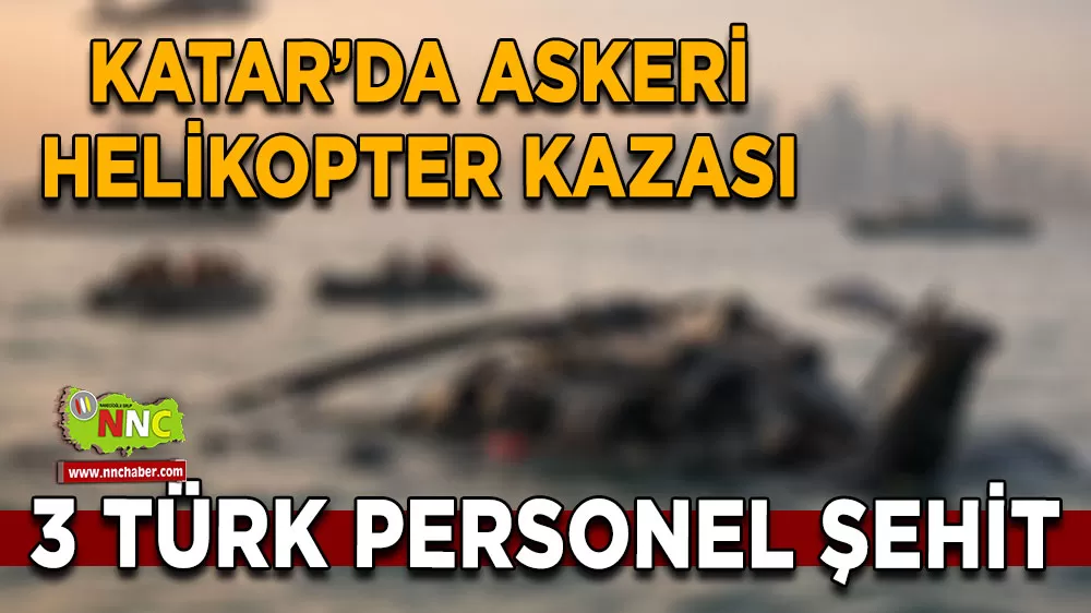Katar’da eğitim helikopteri düştü 3 Türk personel şehit oldu