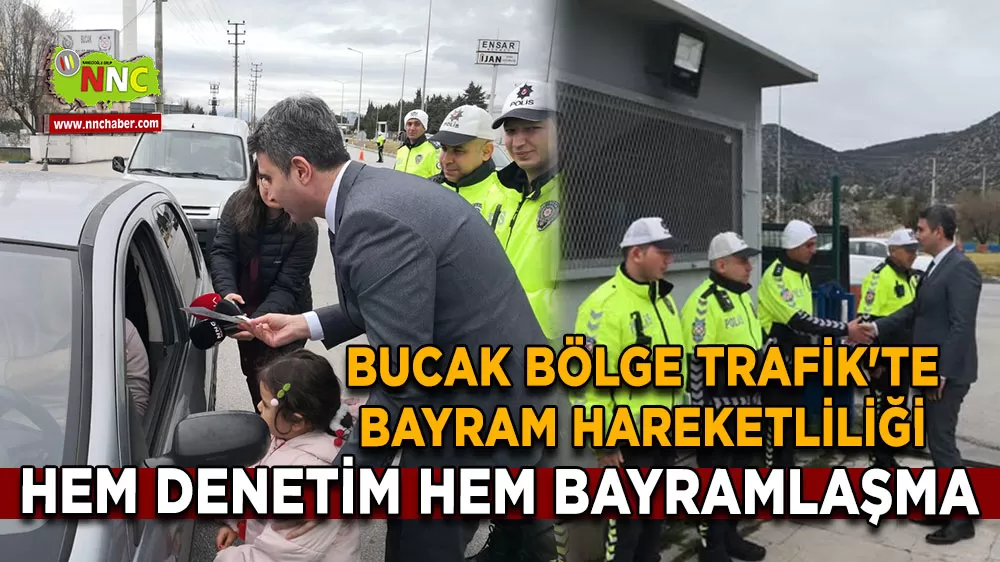Kaymakam Kuruca'dan bayram mesaisindeki trafik ekiplerine ziyaret