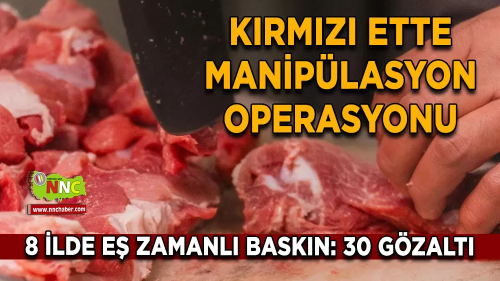 Kırmızı et piyasasında fiyat manipülasyonu ve sağlıksız et operasyonu: 30 Gözaltı