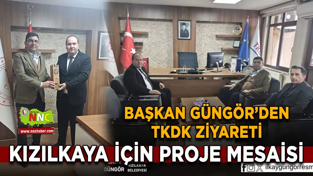 Kızılkaya Belediye Başkanı İlkay Güngör’den TKDK Burdur İl Müdürlüğüne ziyaret