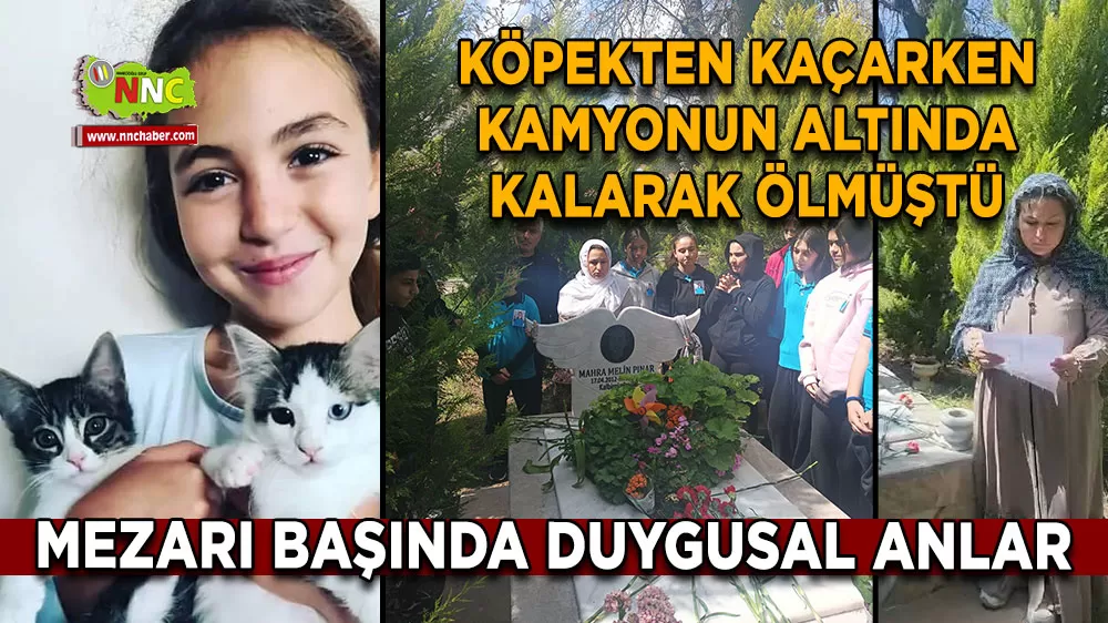 Köpekten kaçarken hayatını kaybetmişti! Mahra Melin Pınar kabri başında anıldı