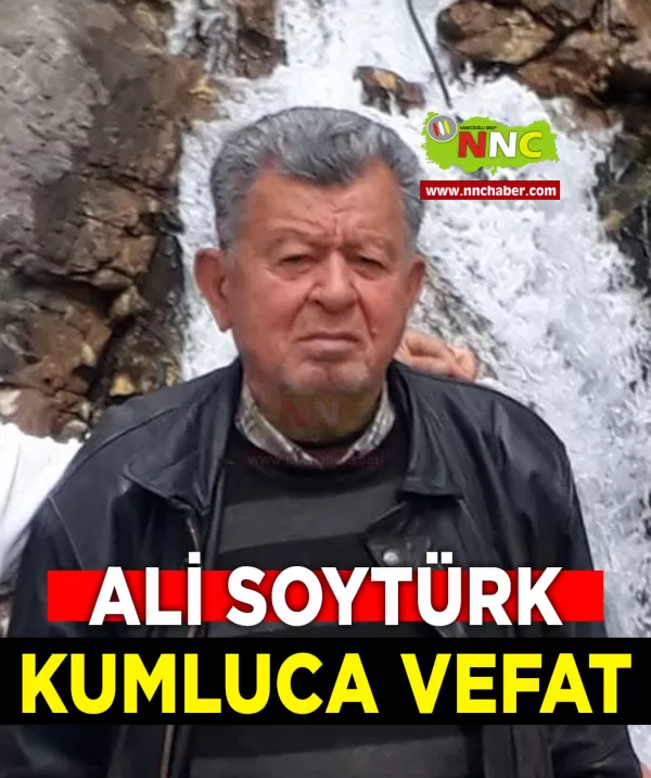 Kumluca Vefat Ali Soytürk