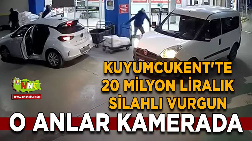 Kuyumcukent'te 20 milyon liralık silahlı vurgun O anlar kamerada