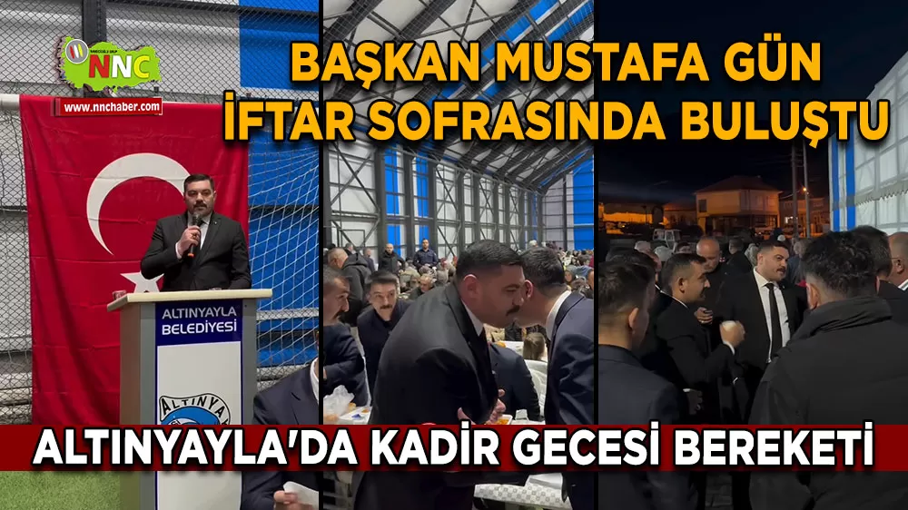 MHP Burdur İl Başkanı Gün, Altınyayla'da iftar programına katıldı