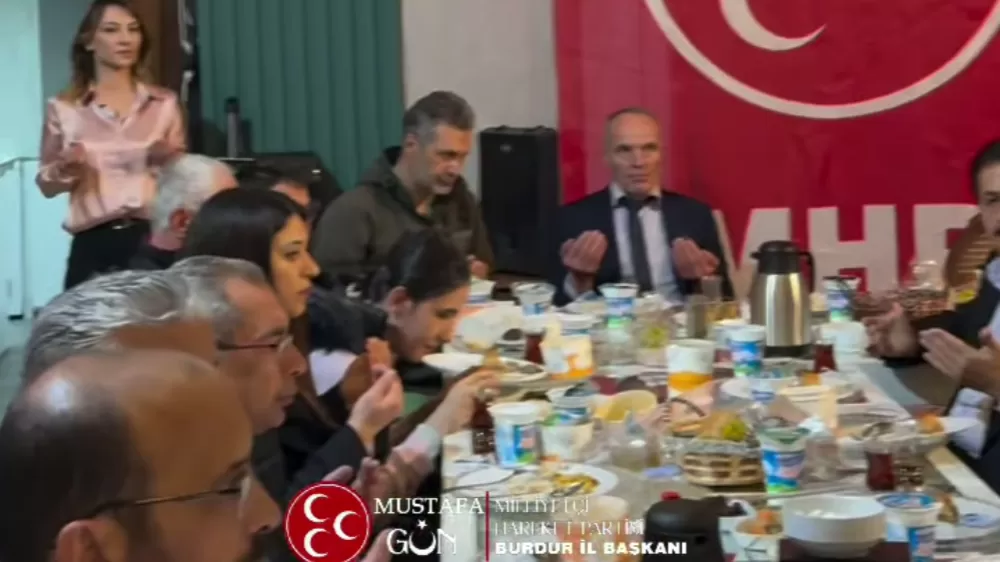 MHP Burdur İl Başkanı Mustafa Gün Bucak'ta İftar Programına Katıldı