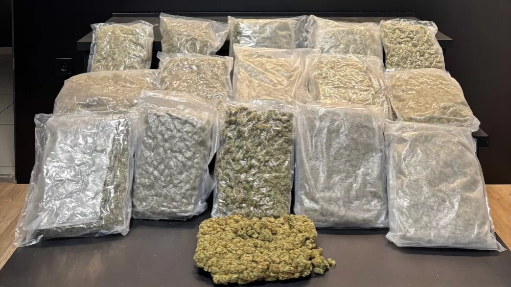 Polis kolilerle taşınan 9 kilogram uyuşturucu madde ele geçirdi