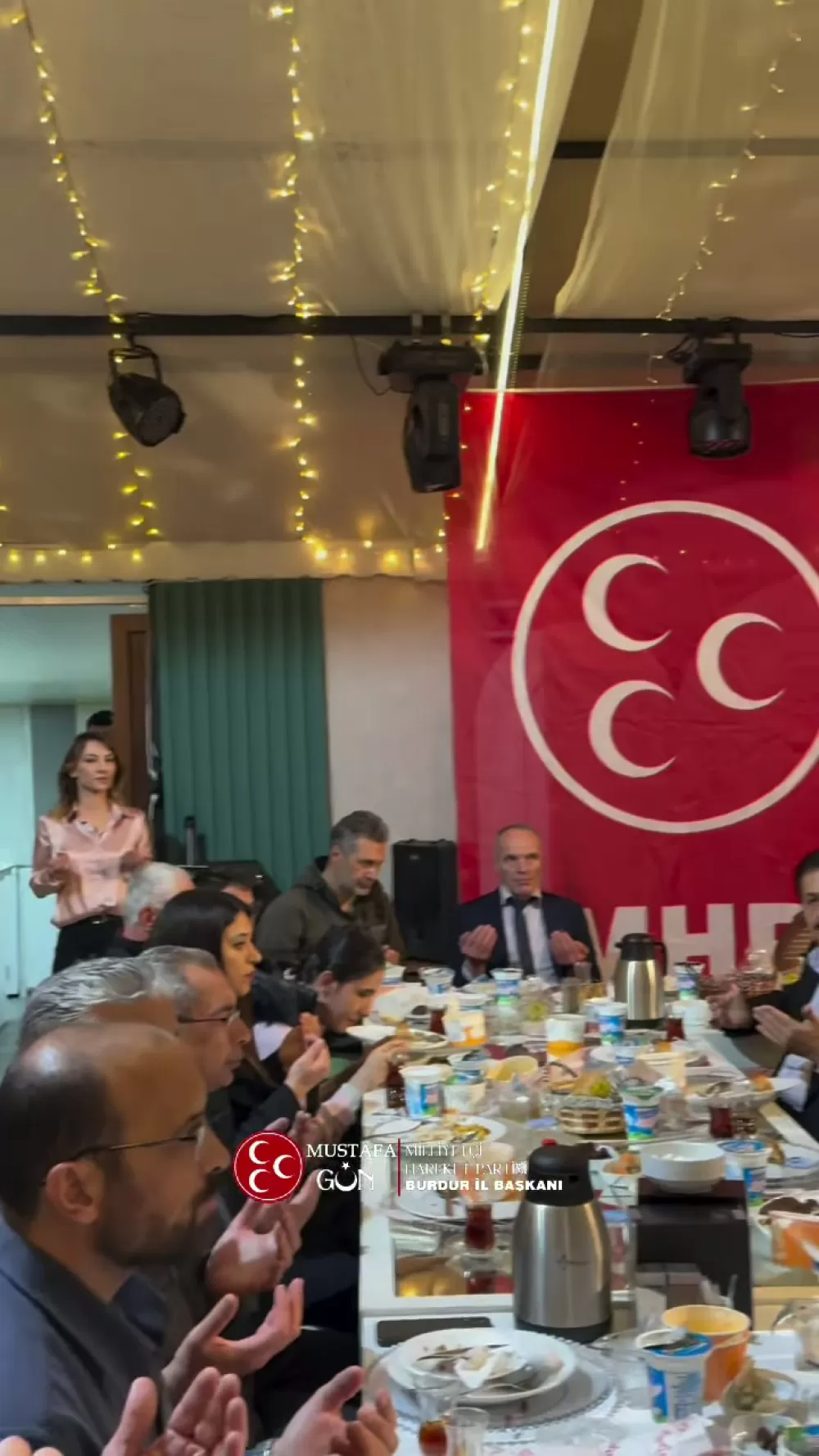 MHP Burdur İl Başkanı Mustafa Gün Bucak'ta İftar Programına Katıldı
