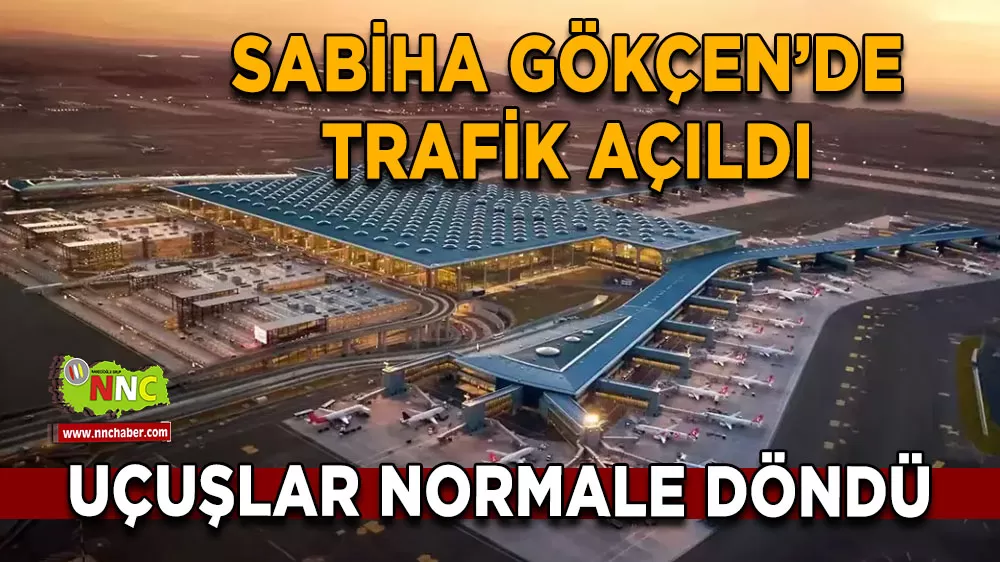 Sabiha Gökçen Havalimanı’nda ulaşım normale döndü 51 sefer yönlendirilmişti