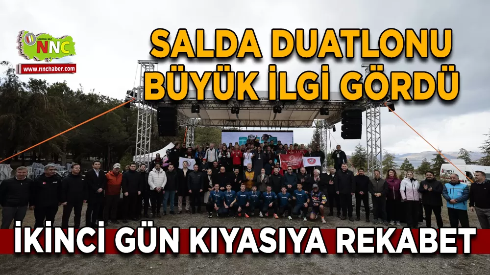 Salda Duatlonu büyük ilgi gördü İkinci gün kıyasıya rekabet