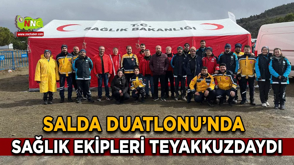 Salda Duatlonu’nda sağlık ekipleri teyakkuzdaydı