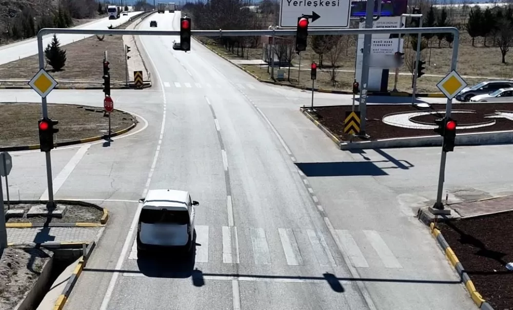 Burdur'da drone destekli trafik denetimi gerçekleşti