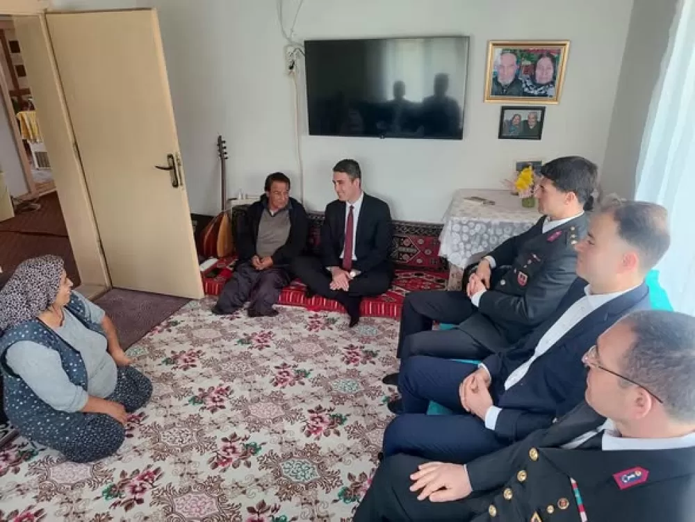 Bucak Kaymakamı Kuruca'dan Gazi Şaban Uysal'a ziyaret