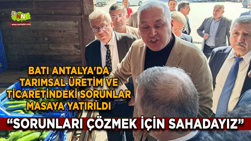 'Yaş sebze ve meyve piyasasındaki sorunları çözmek için sahadayız'