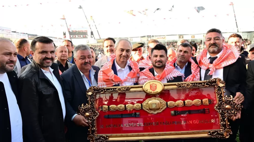 2026 yılı yağlı pehlivan güreşlerinin ilk Başpehlivanı Antalya Kepez'de belli oldu 