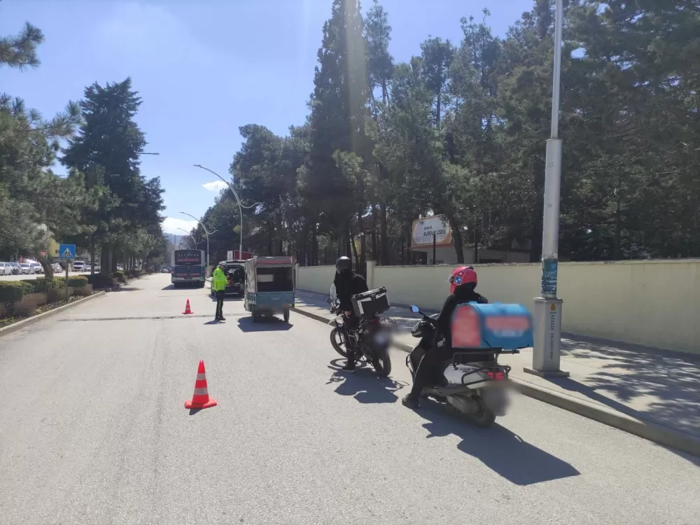 Burdur’da motosiklet denetimi 131 Araç ve sürücü kontrol edildi