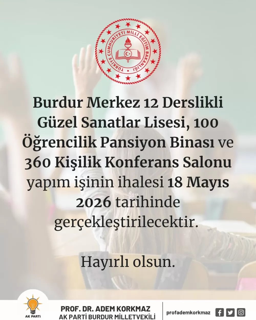 360 Kişilik Konferans Salonu da Var! Burdur’a Yeni Proje