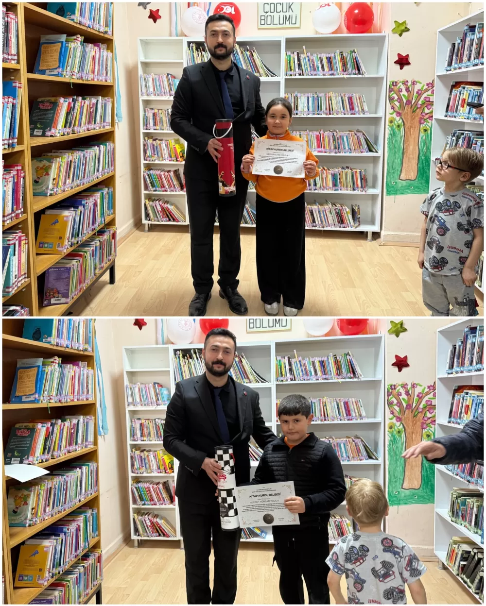 Çavdır'da kütüphane haftası coşkusu! En çok kitap okuyan öğrenciler ödüllerine kavuştu
