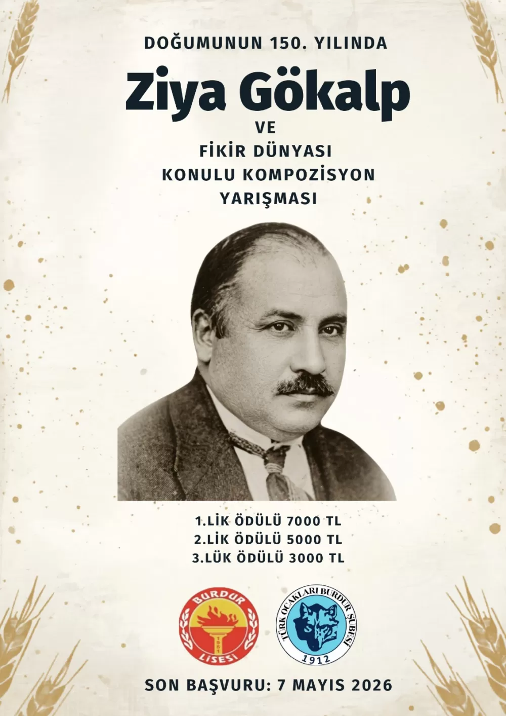 Burdur’un Genç Kalemleri Ziya Gökalp İçin Yarışıyor