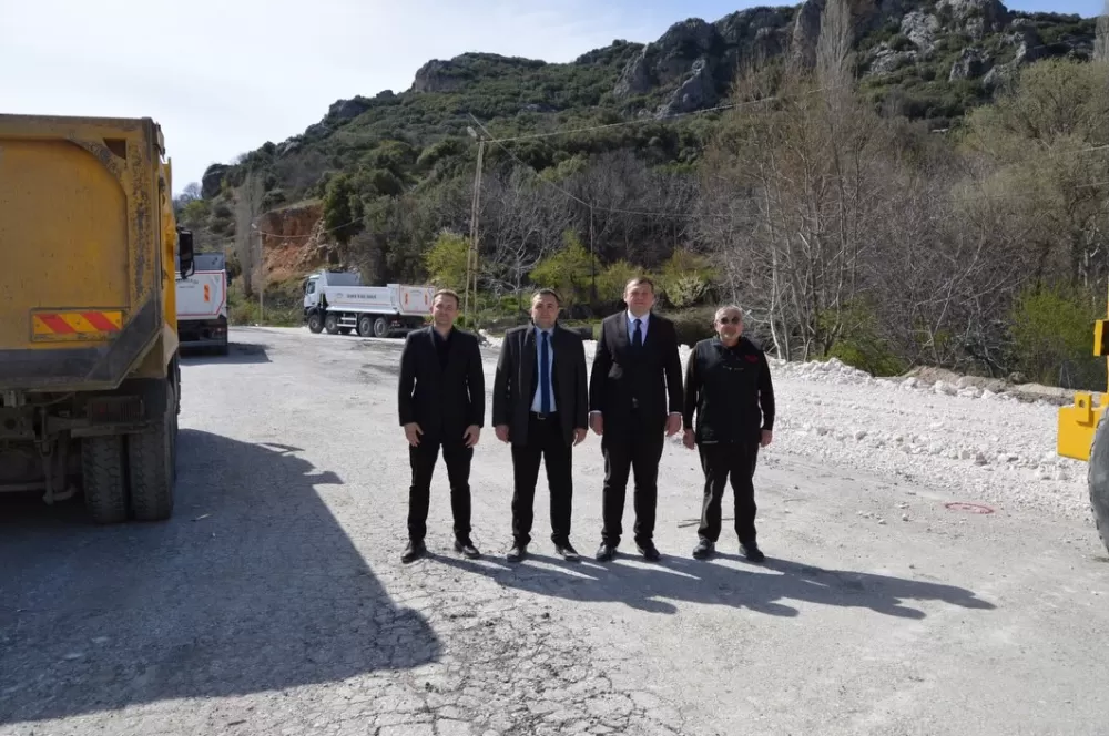 Kaymakam Türk ve Genel Sekreter Ertilav Çeltikçi’de çalışmaları yerinde inceledi