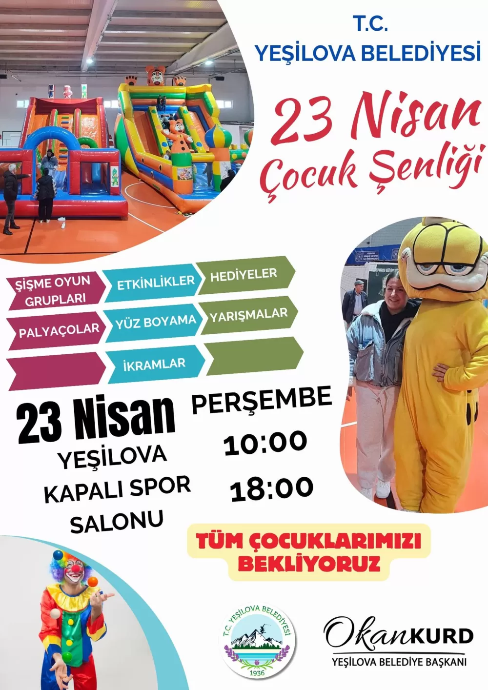 Burdur Yeşilova’da Çocuklara  Bayram Var