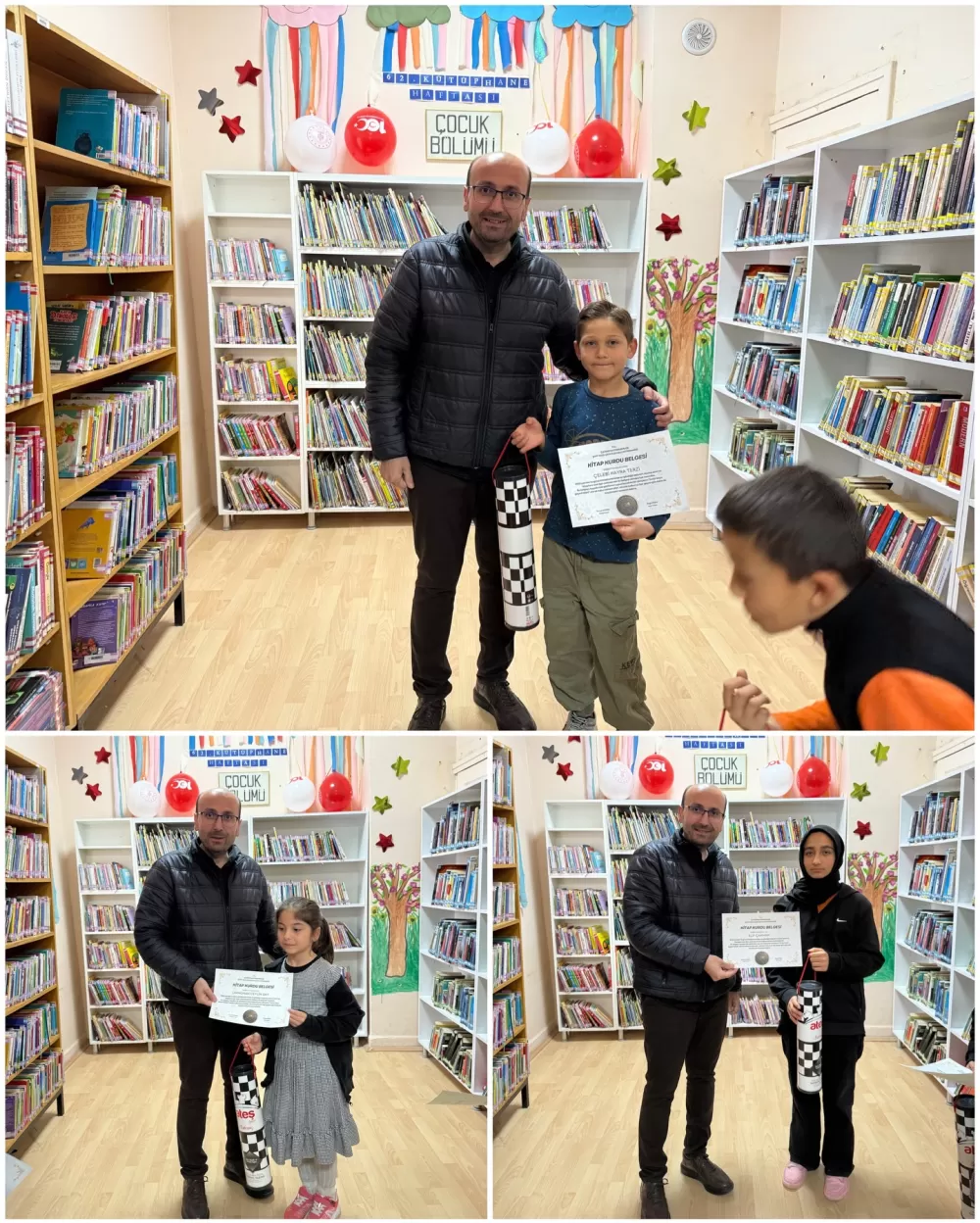 Çavdır'da kütüphane haftası coşkusu! En çok kitap okuyan öğrenciler ödüllerine kavuştu
