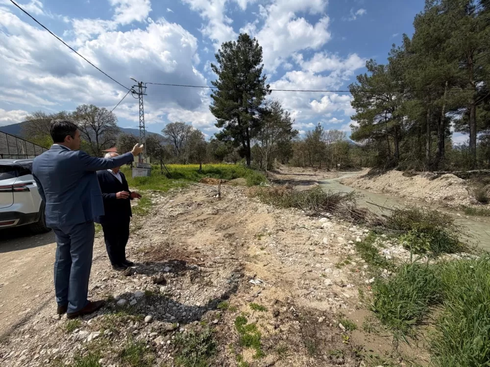 Kaymakam Kuruca Elsazı Köyünde DSİ çalışmalarını yerinde inceledi