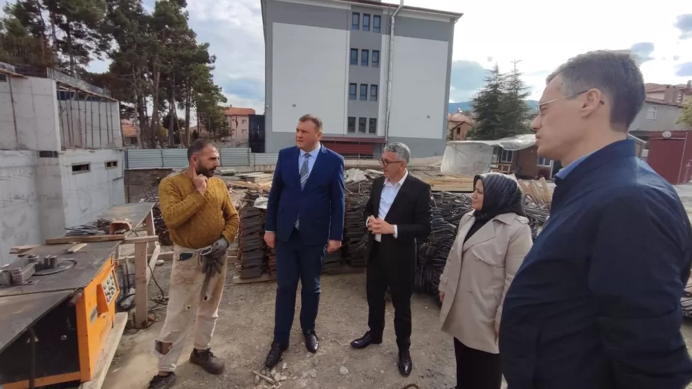 Gölhisar’da devam eden yatırımlar yerinde incelendi