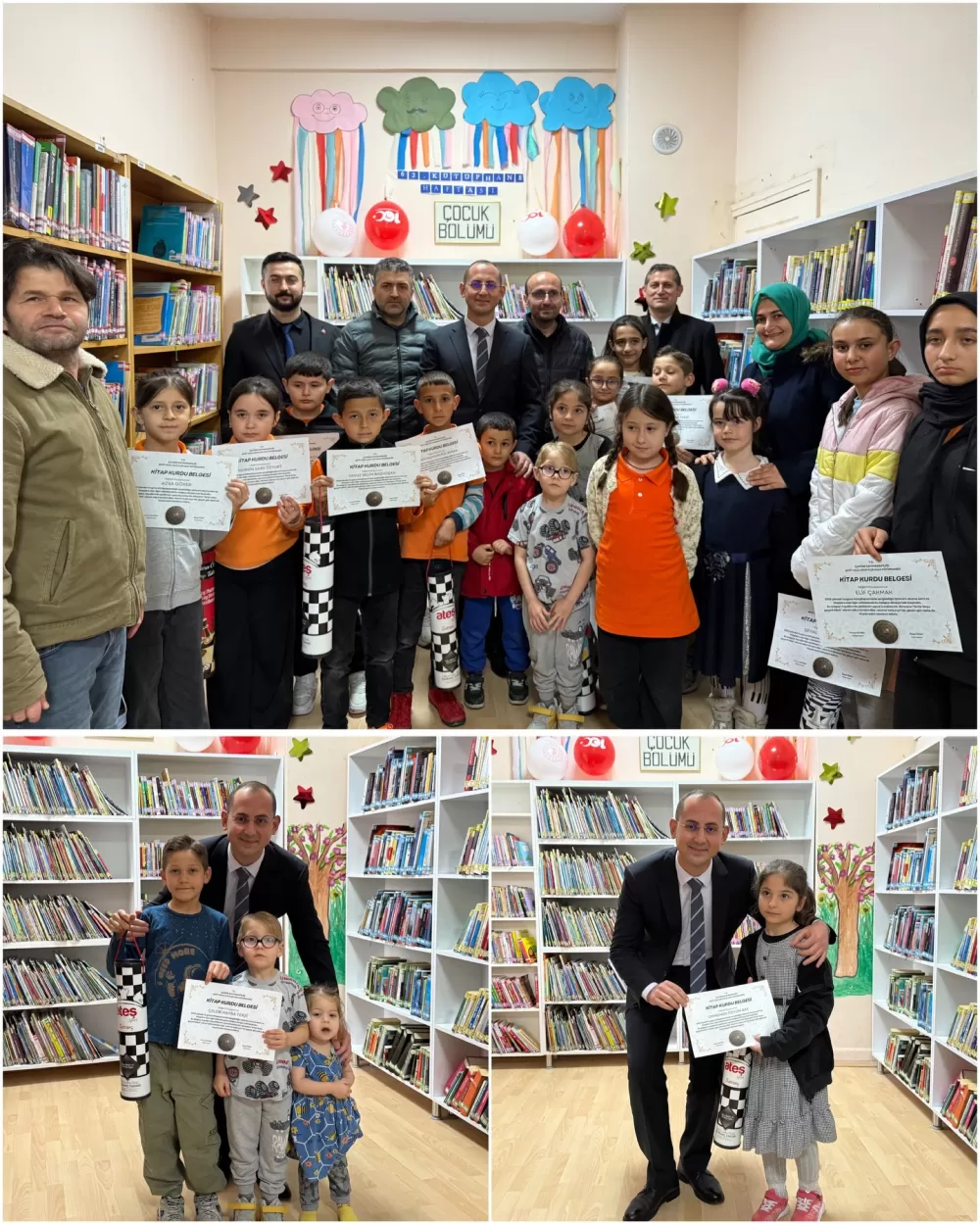 Çavdır'da kütüphane haftası coşkusu! En çok kitap okuyan öğrenciler ödüllerine kavuştu