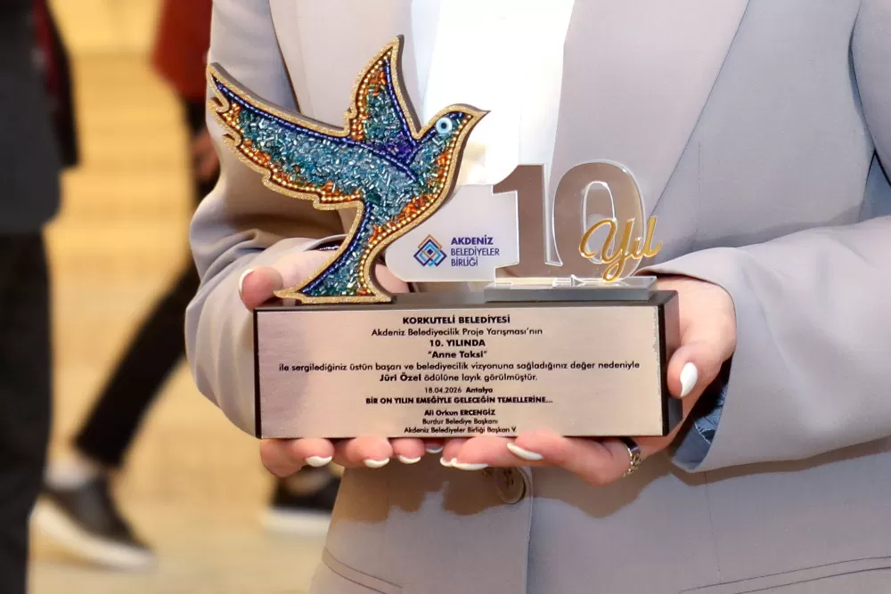 Korkuteli Belediyesine Akdeniz Belediyeler Birliğinden Büyük Ödül