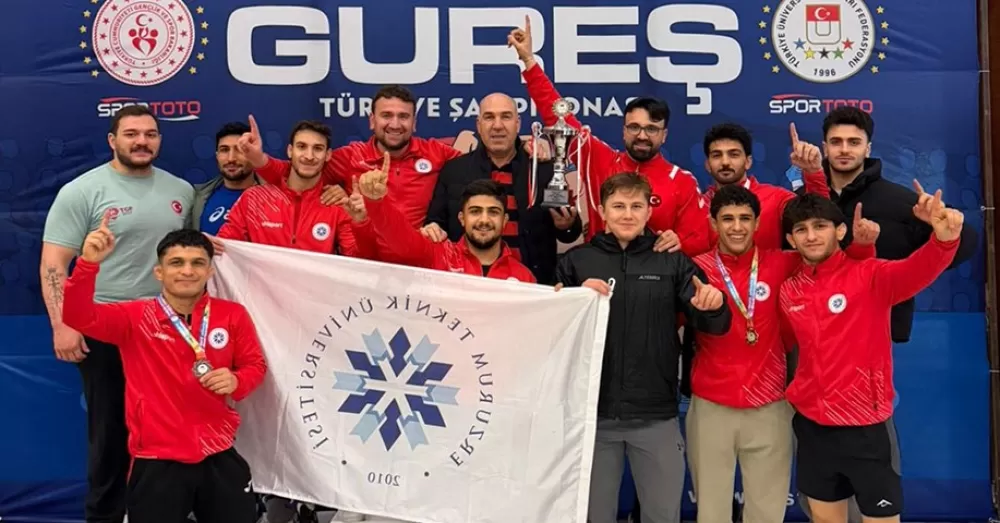  Erzurum Teknik Üniversitesi Burdur MAKÜ 'de yapılan Türkiye Güreş Şampiyonasına damga vurdu