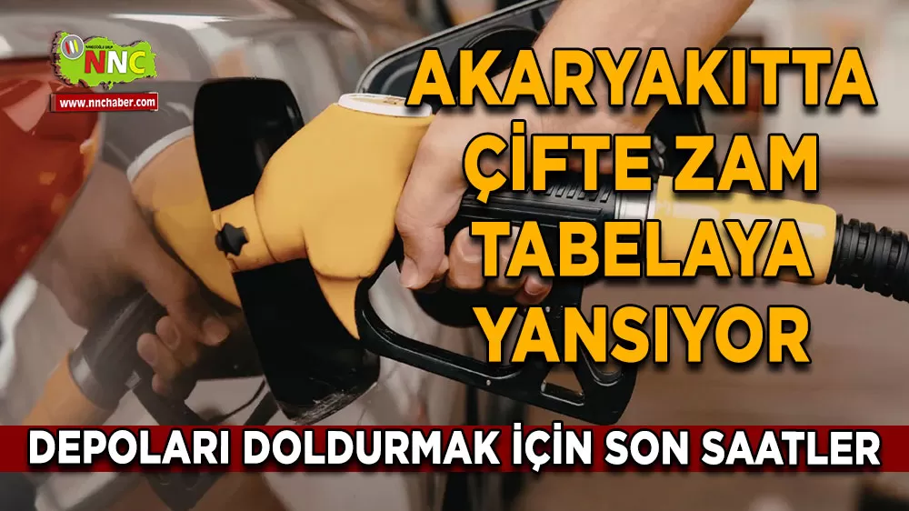 Akaryakıta dev zam! Motorine 7,80 TL Benzine 60 kuruş artış geliyor