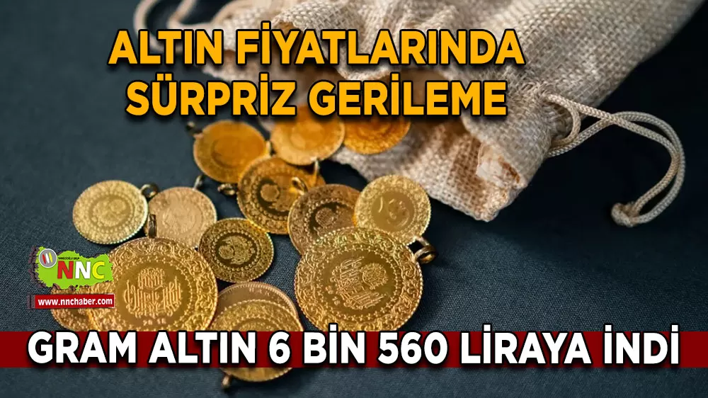 Altın fiyatlarında sert düşüş Gram altın güne 6 bin 500 TL'den başladı