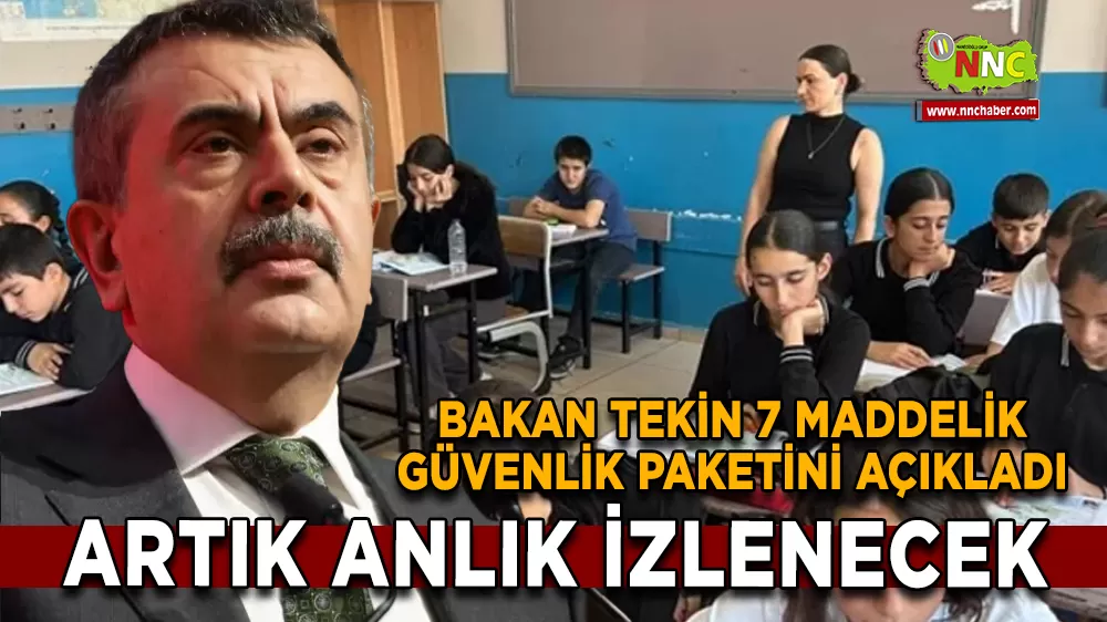 Bakan Tekin 7 Maddelik Dev Güvenlik Paketini Açıkladı