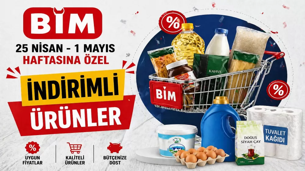 BİM'den 25 Nisan - 1 Mayıs Haftasına Özel İndirimli Ürünler