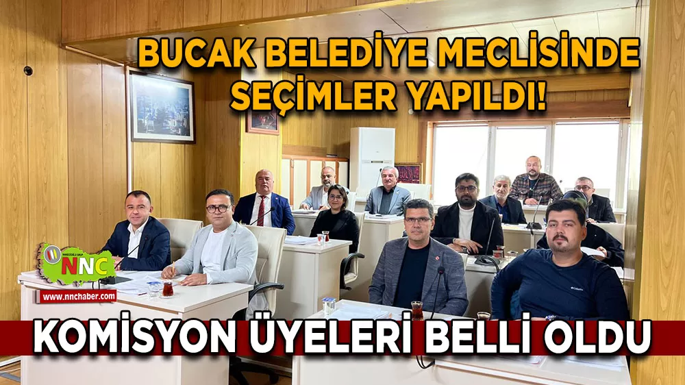 Bucak Belediye Meclisinde seçimler yapıldı! Komisyon üyeleri belli oldu
