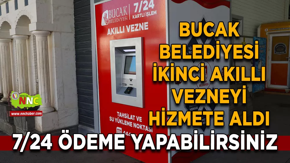 Bucak Belediyesi ikinci akıllı vezneyi hizmete aldı Pazar pazarında 7/24 ödeme dönemi