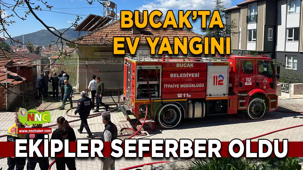 Bucak'ta ev yangını! İtfaiye ekipleri seferber oldu