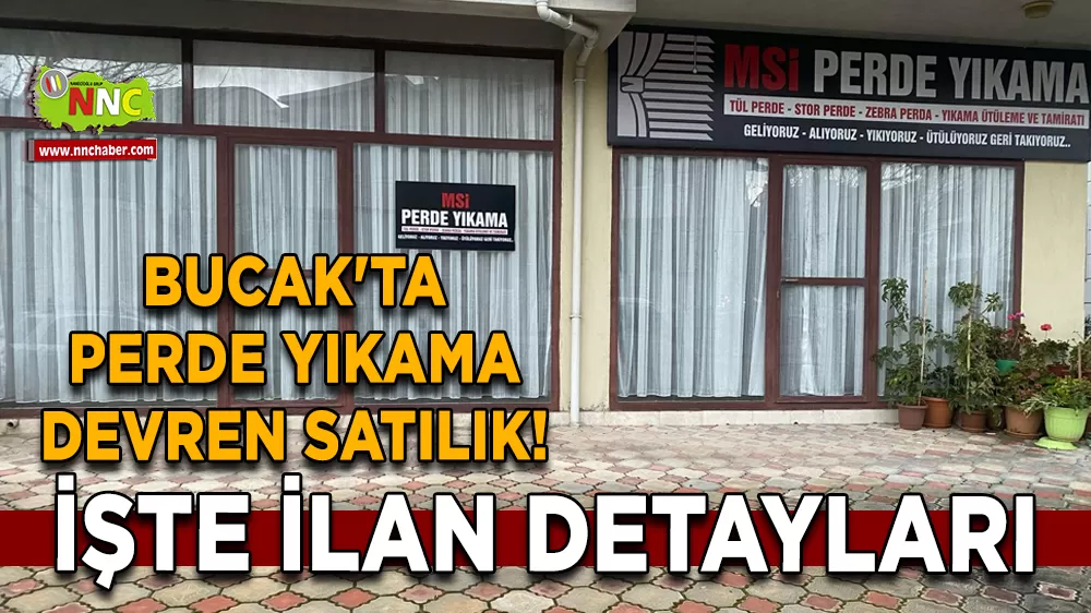 Bucak’ta perde yıkama dükkanı yeni sahibini arıyor