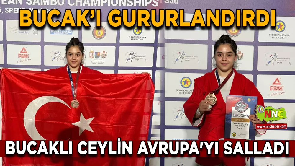 Bucaklı Milli Sporcu Ceylin Başarır Avrupa’dan Madalyayla Döndü