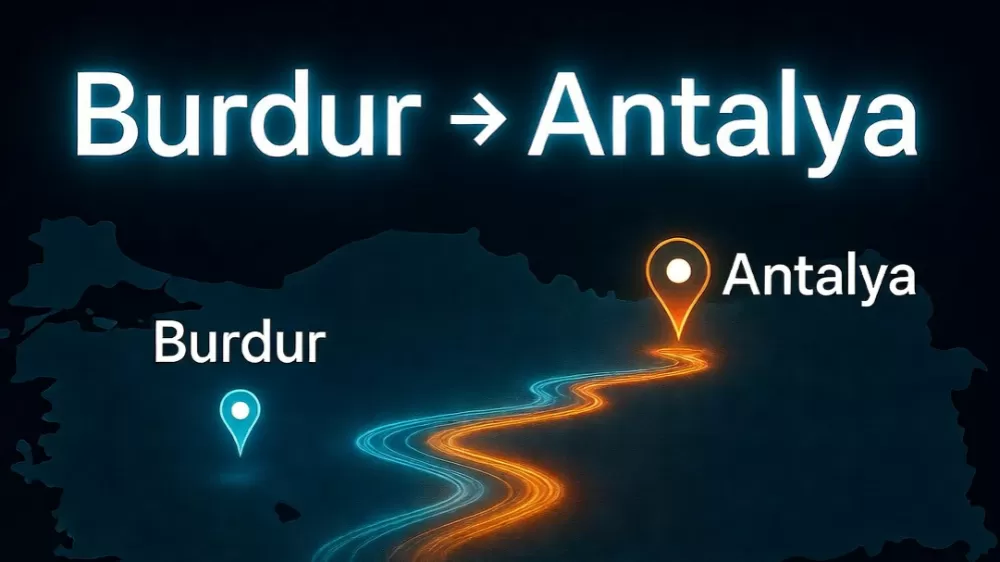 Burdur - Antalya arası kaç km?  Güncel Mesafe ve yakıt tahmini