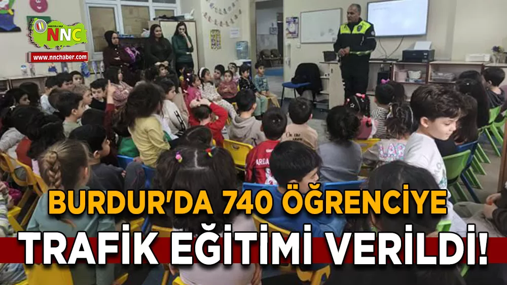 Burdur'da 740 öğrenciye trafik eğitimi! Trafik dedektifi projesi devam ediyor
