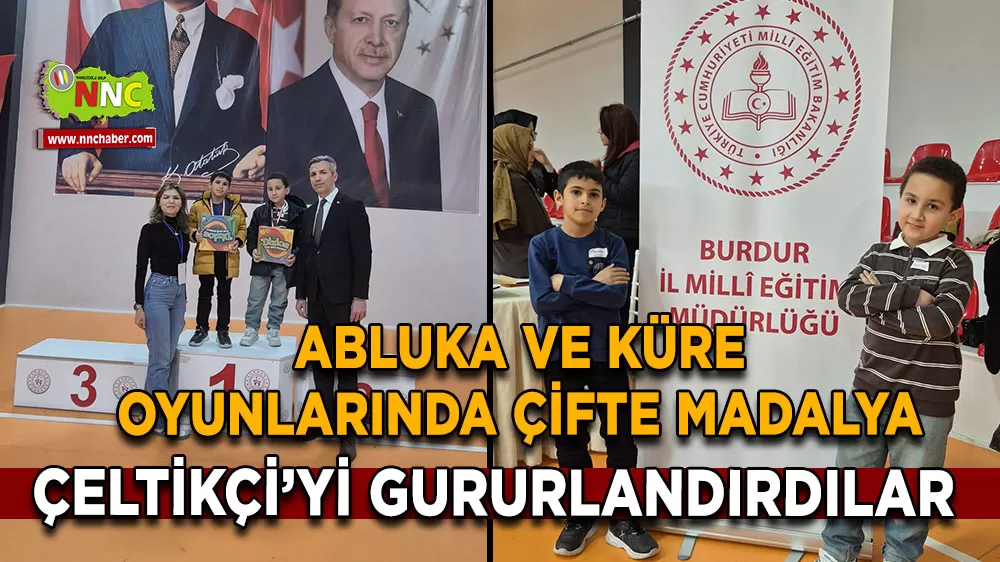 Burdur'da akıl ve zeka oyunları heyecanı! Çeltikçi Yunus Emre İlkokulu'ndan çifte başarı